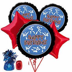 Karate birthday ballons